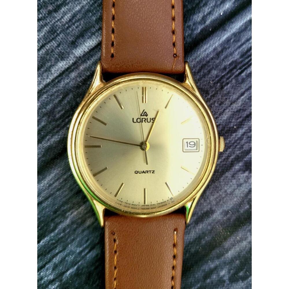 Rare Vintage Lorus Mens Dress Watch New Strap‎ And Battery